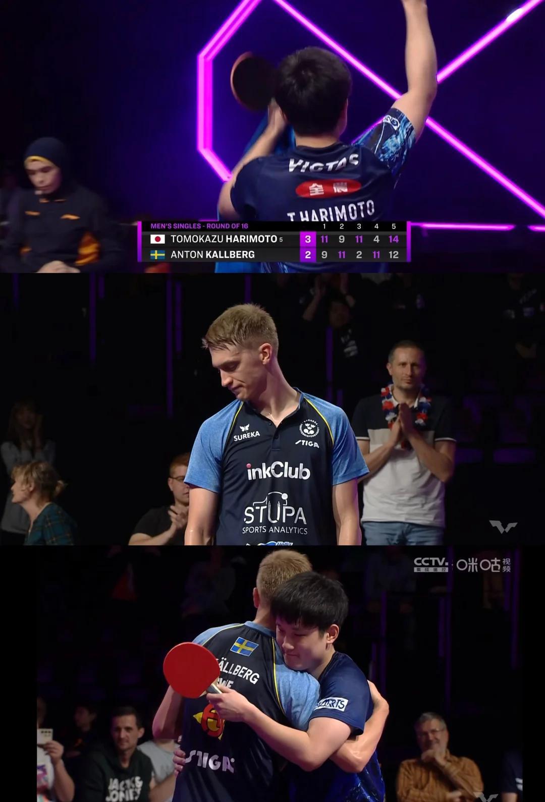 瑞典队绝杀法国队，张本智和状态火热